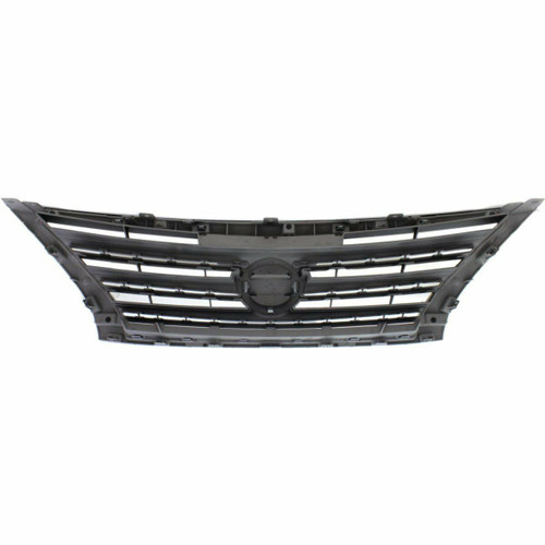 GRILLE PAINTED DARK SILVER/BLACK W/CHROME MLDG SR REPLACEMENT FOR NISSAN SENTRA 2013 PARTSLINK NUMBER NI1200253 GRILLE PAINTED DARK SILVER/BLACK W/CHROME MLDG SR REPLACEMENT FOR NISSAN SENTRA 2013 PARTSLINK NUMBER NI1200253