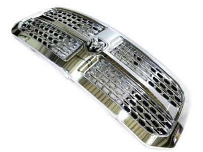 GRILLE CHROME FRAME W/CHROME PERFORATED WAVE INSERT   REPLACEMENT FOR RAM PICKUP-RAM-1500 2013 PARTSLINK NUMBER  CH1200424
