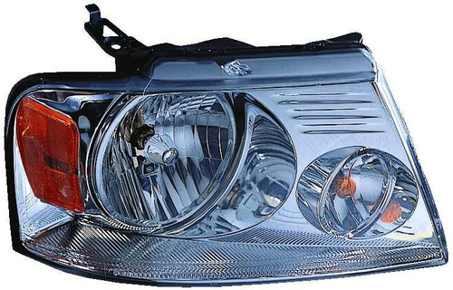 HEAD LAMP RH W/CHROME TRIM CAPA REPLACEMENT FOR FORD PICKUP FORD LIGHTDUTY (F150) 2004 PARTSLINK NUMBER FO2503201C
