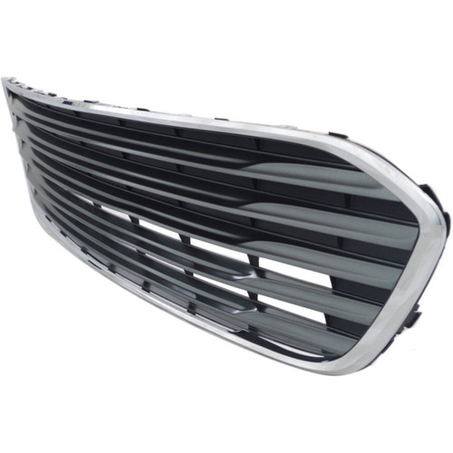 GRILLE LOWER PAINTED SILVR GRAY W/CHROME MLDG W/O SENSOR HOLE   REPLACEMENT FOR TOYOTA AVALON 2013 PARTSLINK NUMBER  TO1036146
