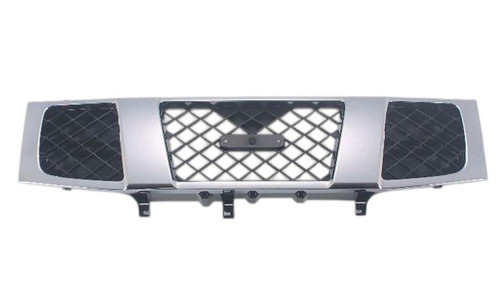 GRILLE CHROME REPLACEMENT FOR FORD VAN FORD ECONOLINE 2004 PARTSLINK NUMBER FO1200428