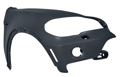 FENDER FR RH W/SIDE LAMP HOLE W/HEAD LAMP WASHER HOLE REPLACEMENT FOR  BMW X5 2007 PARTSLINK NUMBER  BM1241146