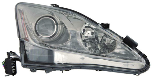 HEAD LAMP RH HALOGEN W/O AUTO LEVELING CAPA REPLACEMENT FOR LEXUS IS350 SEDAN 2006 PARTSLINK NUMBER LX2503132C HEAD LAMP RH HALOGEN W/O AUTO LEVELING CAPA REPLACEMENT FOR LEXUS IS350 SEDAN 2006 PARTSLINK NUMBER LX2503132C