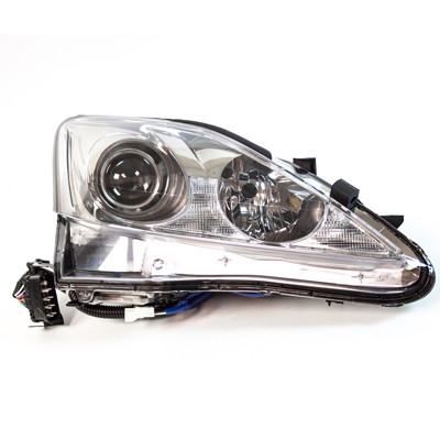 HEAD LAMP RH HID W/AUTO LEVELER CAPA   REPLACEMENT FOR LEXUS IS350 SEDAN 2006 PARTSLINK NUMBER   	LX2503133C