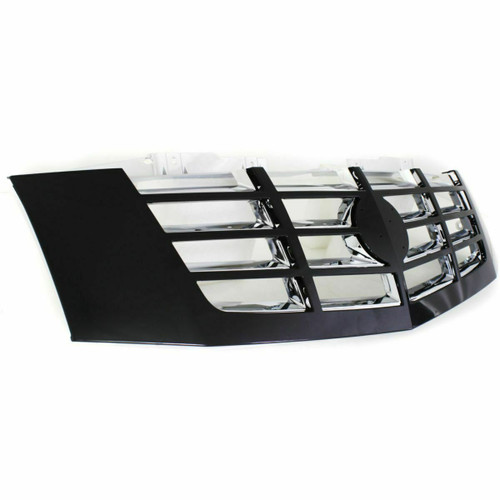 GRILLE CHROME W/BLACK FRAME REPLACEMENT FOR  CADILLAC ESCALADE 2007 PARTSLINK NUMBER  GM1200619
