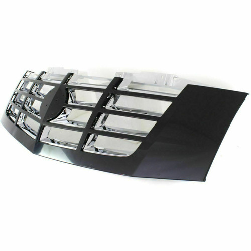 GRILLE CHROME W/BLACK FRAME REPLACEMENT FOR  CADILLAC ESCALADE 2007 PARTSLINK NUMBER  GM1200619