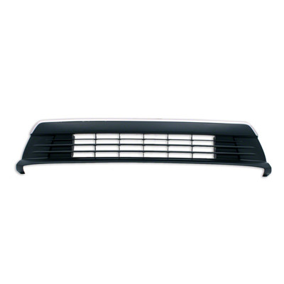 GRILLE LOWER PARTIAL PRIMED W/CHROME MLDG W/O FOG HOLE      REPLACEMENT FOR TOYOTA PRIUS PLUG-IN 2013 PARTSLINK NUMBER  TO1036138