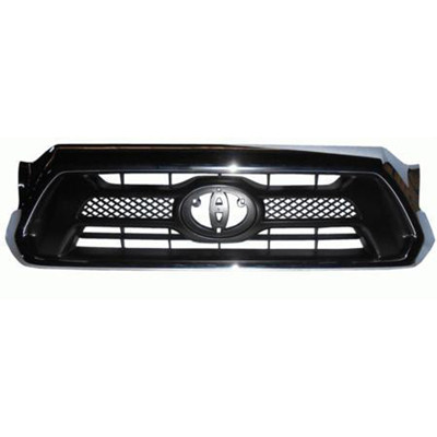 GRILLE MATTE-DARK GRAY W/CHROME MLDG SR5      REPLACEMENT FOR TOYOTA TACOMA PICKUP 2WD 2013 PARTSLINK NUMBER   TO1200351