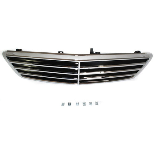 GRILLE CHROME/BLACK (AVNGRD/ELGNS)  REPLACEMENT FOR MERCEDES C350 2006 PARTSLINK NUMBER  MB1200143