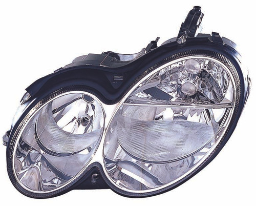 HEAD LAMP LH HALOGEN CLK MODELS CAPA  REPLACEMENT FOR MERCEDES C55 AMG 2006 PARTSLINK NUMBER  MB2502173C