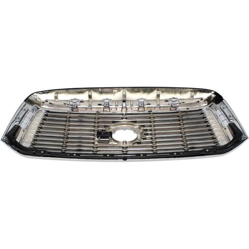 GRILLE LTD/PLATINUM MODEL W/O SPORT PKG CHROME W/SILVER BILLET INSERT SAME AS TO1200364     REPLACEMENT FOR TOYOTA TUNDRA PICKUP 2013 PARTSLINK NUMBER  TO1200338