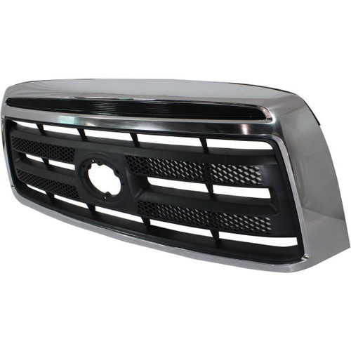 GRILLE MATTE-BLACK W/CHROME FRAME EXCLUDE LTD MODEL     REPLACEMENT FOR TOYOTA TUNDRA PICKUP 2013 PARTSLINK NUMBER  TO1200337