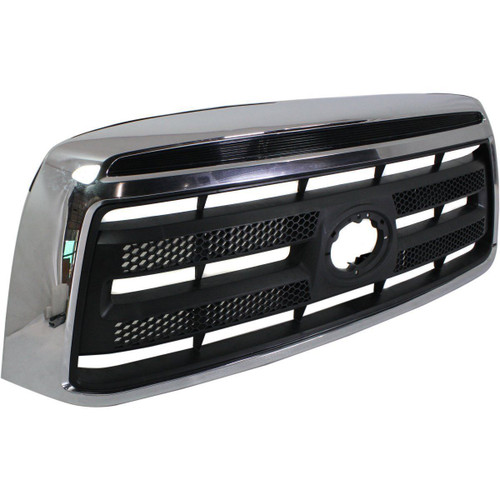 GRILLE MATTE-BLACK W/CHROME FRAME EXCLUDE LTD MODEL     REPLACEMENT FOR TOYOTA TUNDRA PICKUP 2013 PARTSLINK NUMBER  TO1200337