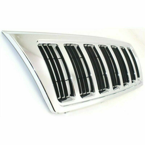 GRILLE CHROME/BLACK LTD REPLACEMENT FOR JEEP GRAND CHEROKEE 2004 PARTSLINK NUMBER CH1200298