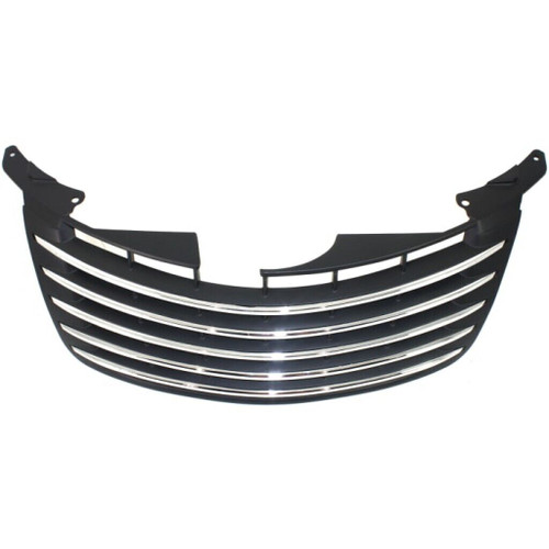 GRILLE PRIMED-BLACK W/CHROME MLDG REPLACEMENT FOR  CHRYSLER PT CRUISER 2007 PARTSLINK NUMBER  CH1200292