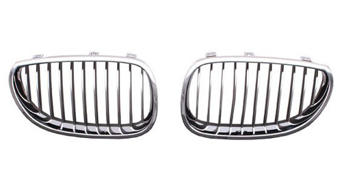 GRILLE RH CHROME.BLACK    REPLACEMENT FOR BMW  5 SERIES 2009  PARTSLINK NUMBER  BM1200141