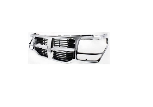 GRILLE BLACK W/CHROME FRAME REPLACEMENT FOR DODGE NITRO 2007 PARTSLINK NUMBER CH1200320 GRILLE BLACK W/CHROME FRAME REPLACEMENT FOR DODGE NITRO 2007 PARTSLINK NUMBER CH1200320
