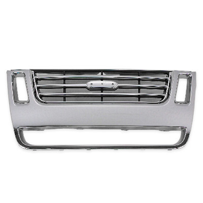 GRILLE CHROME/BLACK BAR STYLE EXPT ADRENALIN PKG REPLACEMENT FOR FORD EXPLORER SPORT TRAC 2007 PARTSLINK NUMBER  FO1200477