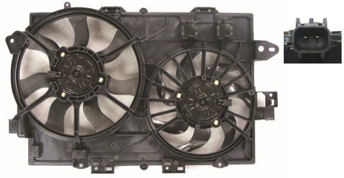 COOLING FAN ASSY 3.4L DUAL FAN ASSY EQUINOX/TORRENT REPLACEMENT FOR PONTIAC TORRENT 2006 PARTSLINK NUMBER GM3115204 COOLING FAN ASSY 3.4L DUAL FAN ASSY EQUINOX/TORRENT REPLACEMENT FOR PONTIAC TORRENT 2006 PARTSLINK NUMBER GM3115204