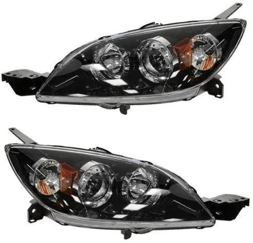 HEAD LAMP RH HB W/HID HQ REPLACEMENT FOR MAZDA MAZDA 3 2004 PARTSLINK NUMBER MA2519112