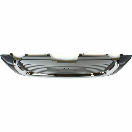 GRILLE W/O HEAD LAMP WASHER HOLE BLACK/CHROME SLE REPLACEMENT FOR GMC ENVOY 2007 PARTSLINK NUMBER  GM1200465