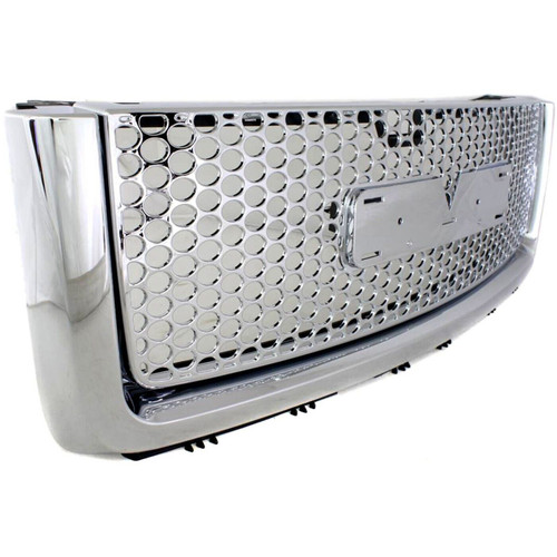GRILLE CHROME/BLACK DENALI REPLACEMENT FOR GMC PICKUP GMC DENALI 1500 2007 PARTSLINK NUMBER  GM1200631