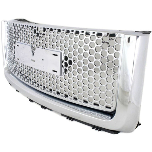 GRILLE CHROME/BLACK DENALI REPLACEMENT FOR GMC PICKUP GMC DENALI 1500 2007 PARTSLINK NUMBER  GM1200631