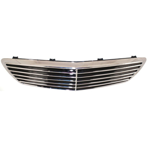 GRILLE CHROME/BLACK W/AVANTGARDE W/O SENSOR (11 MOULDING) REPLACEMENT FOR MERCEDES E500 2004 PARTSLINK NUMBER MB1200141 GRILLE CHROME/BLACK W/AVANTGARDE W/O SENSOR (11 MOULDING) REPLACEMENT FOR MERCEDES E500 2004 PARTSLINK NUMBER MB1200141