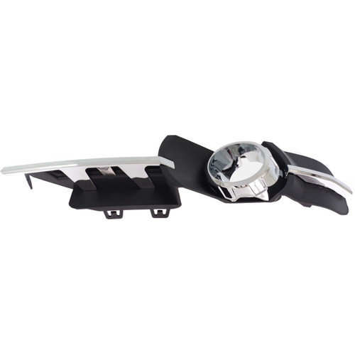 GRILLE LOWER LH OUTER W/FOG LAMP HOLE CHROME/BLACK LT/LTZ  REPLACEMENT FOR CHEVROLET MALIBU 2009 PARTSLINK NUMBER  GM1038115