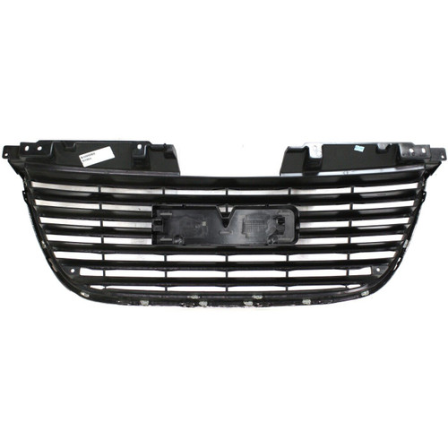 GRILLE W/O DENALI PACKAGE MATTE BLACK W/CHROME FRAME REPLACEMENT FOR GMC YUKON 2007 PARTSLINK NUMBER  GM1200576