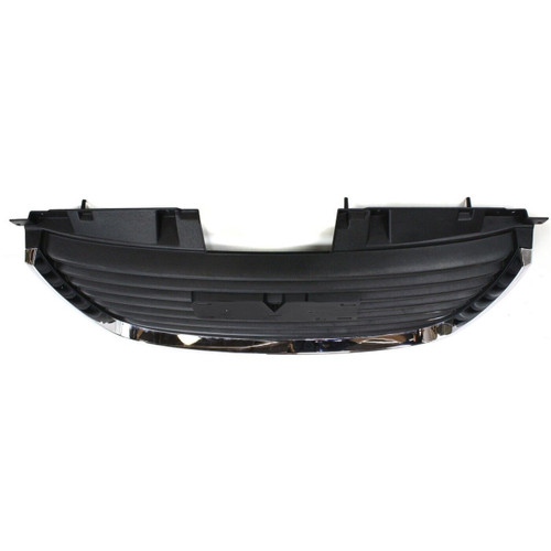 GRILLE W/O DENALI PACKAGE MATTE BLACK W/CHROME FRAME REPLACEMENT FOR GMC YUKON XL 2007 PARTSLINK NUMBER  GM1200576