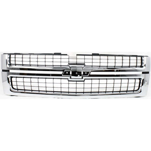 GRILLE MATTE-BLACK W/CHROME FRAME 2500/3500 REPLACEMENT FOR CHEVROLET PICKUP CHEVY SILVERADO 1500,2500-3500 2009 PARTSLINK NUMBER GM1200608 GRILLE MATTE-BLACK W/CHROME FRAME 2500/3500 REPLACEMENT FOR CHEVROLET PICKUP CHEVY SILVERADO 1500,2500-3500 2009 PARTSLINK NUMBER GM1200608