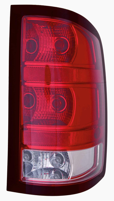 TAIL LAMP RH 1500 SERIES BASE MODEL W/DARK TRIM/LARGE BULB CAPA   REPLACEMENT FOR CHEVROLET PICKUP CHEVY SILVERADO HYBRID 2009 PARTSLINK NUMBER  GM2801254C
