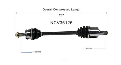 C V AXLE LH 4CYL 80-3237 REPLACEMENT FOR HONDA ACCORD HYBRID 2007 PARTSLINK NUMBER NCV36125 C V AXLE LH 4CYL 80-3237 REPLACEMENT FOR HONDA ACCORD HYBRID 2007 PARTSLINK NUMBER NCV36125