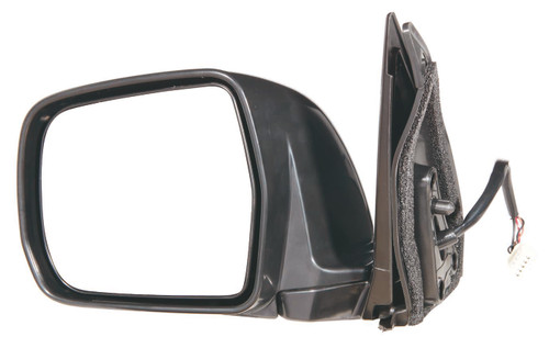 DOOR MIRROR LH POWER HTD BLACK	  REPLACEMENT FOR TOYOTA HIGHLANDER HYBRID 2006 PARTSLINK NUMBER TO1320211