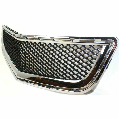 GRILLE LOWER (BUMPER GRILLE) MATTE-BLACK W/CHROME MOULDING  REPLACEMENT FOR CHEVROLET TRAVERSE 2009 PARTSLINK NUMBER  GM1036120