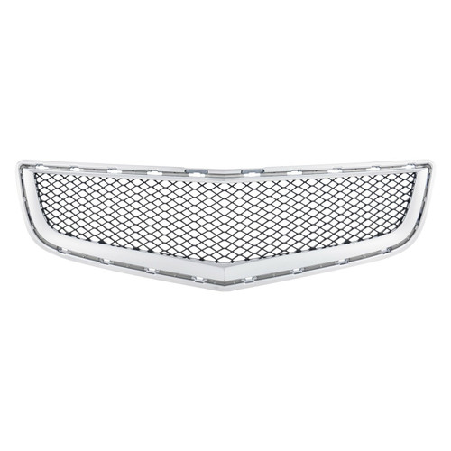GRILLE LOWER (BUMPER GRILLE) MATTE-BLACK W/CHROME MOULDING  REPLACEMENT FOR CHEVROLET TRAVERSE 2009 PARTSLINK NUMBER  GM1036120