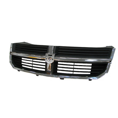 GRILLE BLACK W/CHROME FRAME   REPLACEMENT FOR DODGE AVENGER 2009 PARTSLINK NUMBER  CH1200325
