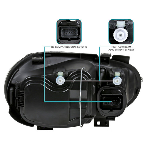 HEAD LAMP RH W/FOG LAMP W/SPECIAL EDITION HQ  REPLACEMENT FOR VOLKSWAGEN GOLF 2006 PARTSLINK NUMBER  VW2503122