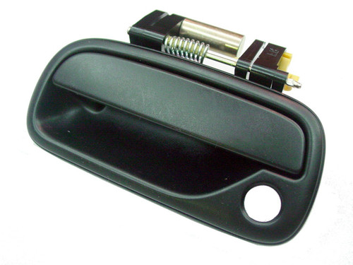 DOOR HANDLE FR LH OUTER TEXTURED BLACK (REGULAR/ACCESS CAB)  REPLACEMENT FOR TOYOTA TUNDRA PICKUP 2004 PARTSLINK NUMBER  TO1310124