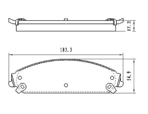 BRAKE PADS SET FR CERAMIC REPLACEMENT FOR DODGE CHALLENGER 2009 PARTSLINK NUMBER D1058 BRAKE PADS SET FR CERAMIC REPLACEMENT FOR DODGE CHALLENGER 2009 PARTSLINK NUMBER D1058