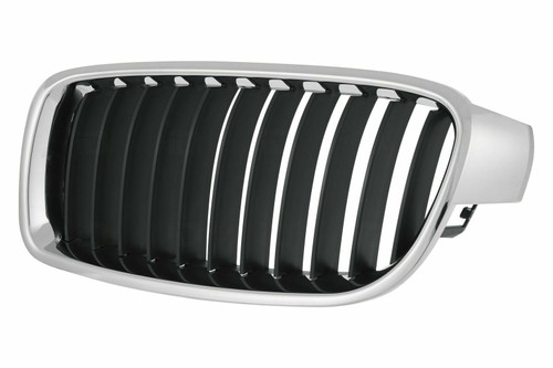 GRILLE LH CHROME/BLACK STD MODEL REPLACEMENT FOR BMW 3 SERIES SEDAN (EXCLUDE 330E AND 340I) 2012 PARTSLINK NUMBER BM1200232 GRILLE LH CHROME/BLACK STD MODEL REPLACEMENT FOR BMW 3 SERIES SEDAN (EXCLUDE 330E AND 340I) 2012 PARTSLINK NUMBER BM1200232