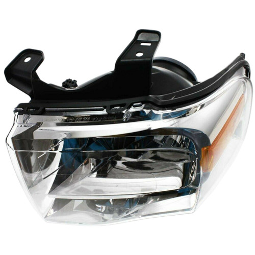 HEAD LAMP LH CHROME BEZEL HQ   REPLACEMENT FOR FORD EXPEDITION MAX 2009 PARTSLINK NUMBER  FO2502226