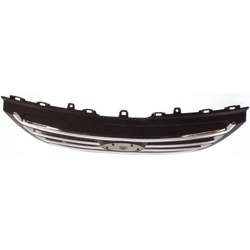 GRILLE CHROME/BLACK REPLACEMENT FOR KIA SPECTRA(SEDAN) 2007 PARTSLINK NUMBER  KI1200127