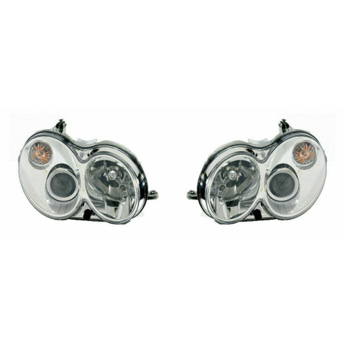 HEAD LAMP LH W/O CURVE LIGHTING W/O BULB/MODULE CLK MODELS HQ REPLACEMENT FOR MERCEDES CLK550 2007 PARTSLINK NUMBER  MB2518102