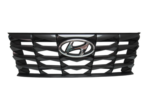 GRILLE FR SMOKED CHROME W/CAMERA W/O EMBLEM EXCLUDE N-LINE REPLACEMENT FOR HYUNDAI TUCSON 2022 PARTSLINK NUMBER HY1200250