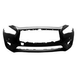 BUMPER FR PRIMED W/SENSOR EXCLUDE SPORT MODEL REPLACEMENT FOR INFINITI Q50 SEDAN 2022 PARTSLINK NUMBER IN1000285