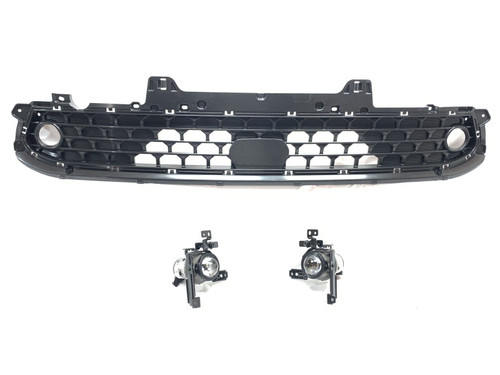 GRILLE FR DARK GRAY W/ADAPTIVE CRUISE/FOG LAMPS FOR LTD/ PREFERRED MODELS REPLACEMENT FOR HYUNDAI KONA 2023 PARTSLINK NUMBER HY1036164