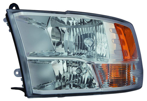 HEAD LAMP LH CHROME HALOGEN WITHOUT PROJECTOR TYPE EXCLUDE DUALLY MODELS CAPA REPLACEMENT FOR RAM PICKUP-RAM-1500-CLASSIC-2019-2021 2023 PARTSLINKS NUMBER CH2502282C