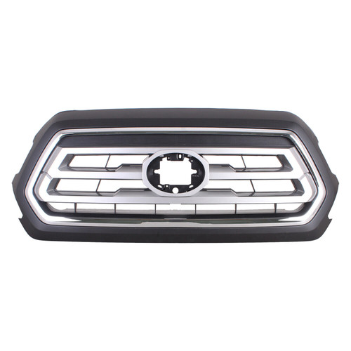 GRILLE FR PTM W/SILVER CENTER/CHROME OUTER MOLDING FOR LTD MODELS REPLACEMENT FOR TOYOTA TACOMA PICKUP 2WD 2023 PARTSLINK NUMBER TO1200470